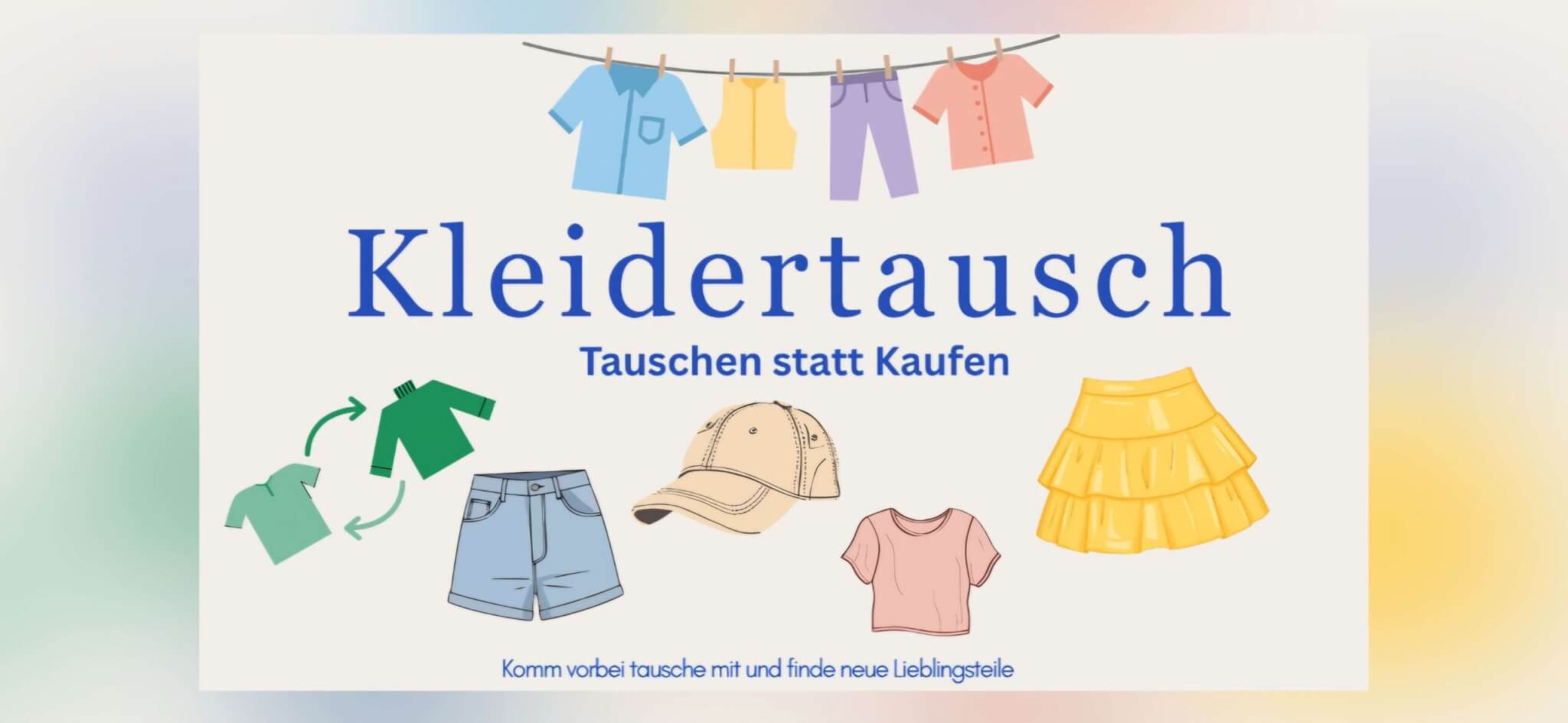 Unser Kleidertausch – Wir sammeln! 👕👖♻️ Unser Kleidertausch – Wir sammeln! 👕👖♻️